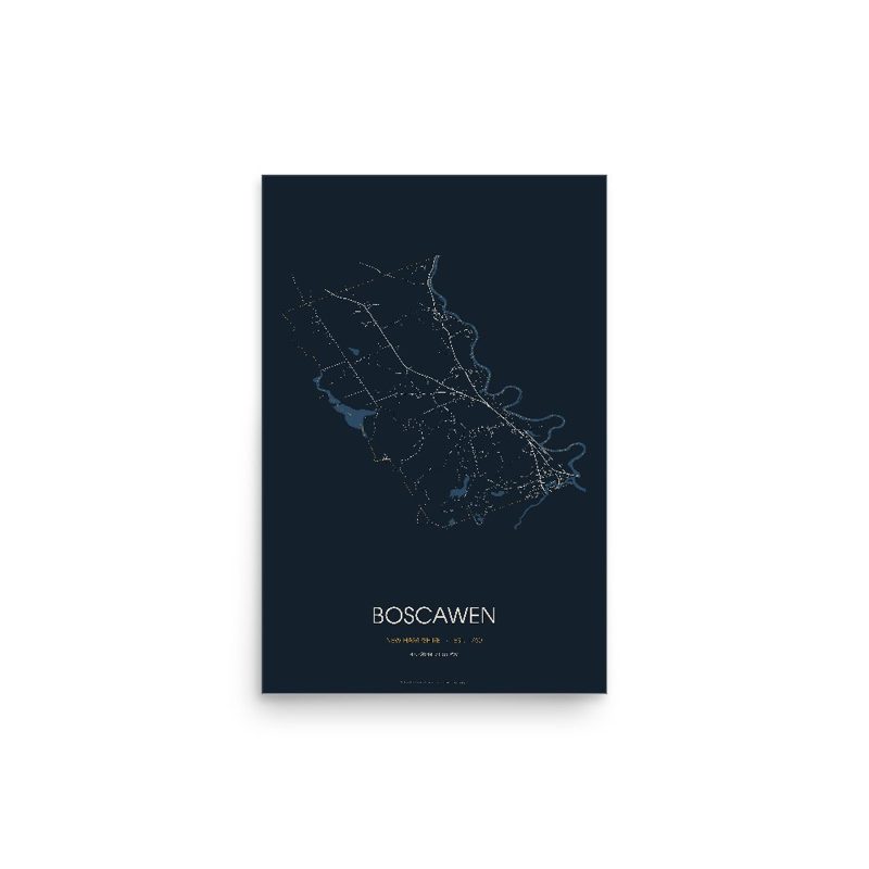 Boscawen Street Map Poster · Midnight