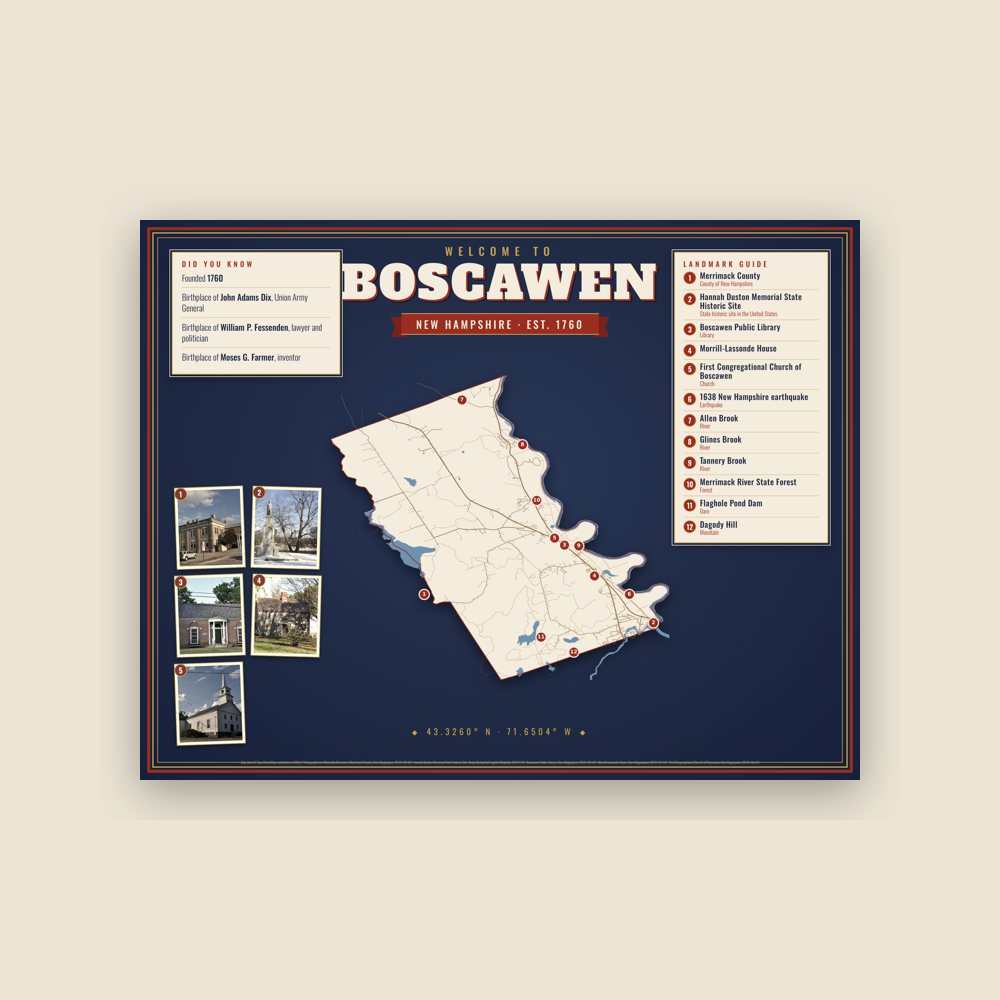Boscawen Map Placemat