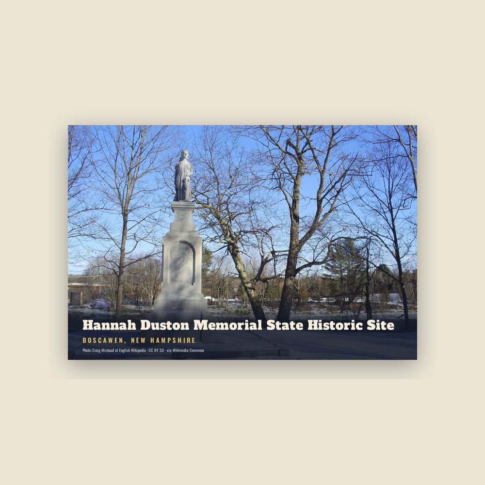 Boscawen Hannah Duston Memorial State Historic Site Postcard