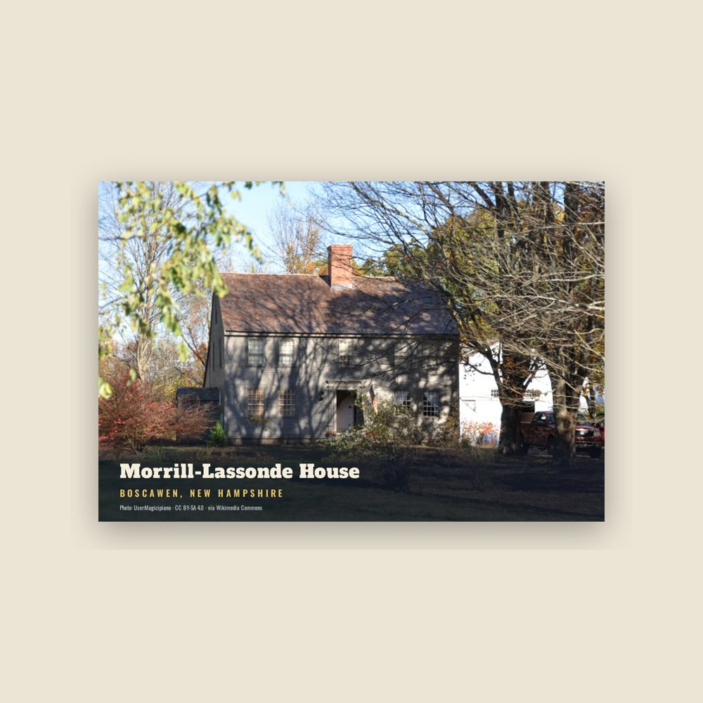 Boscawen Morrill-Lassonde House Postcard