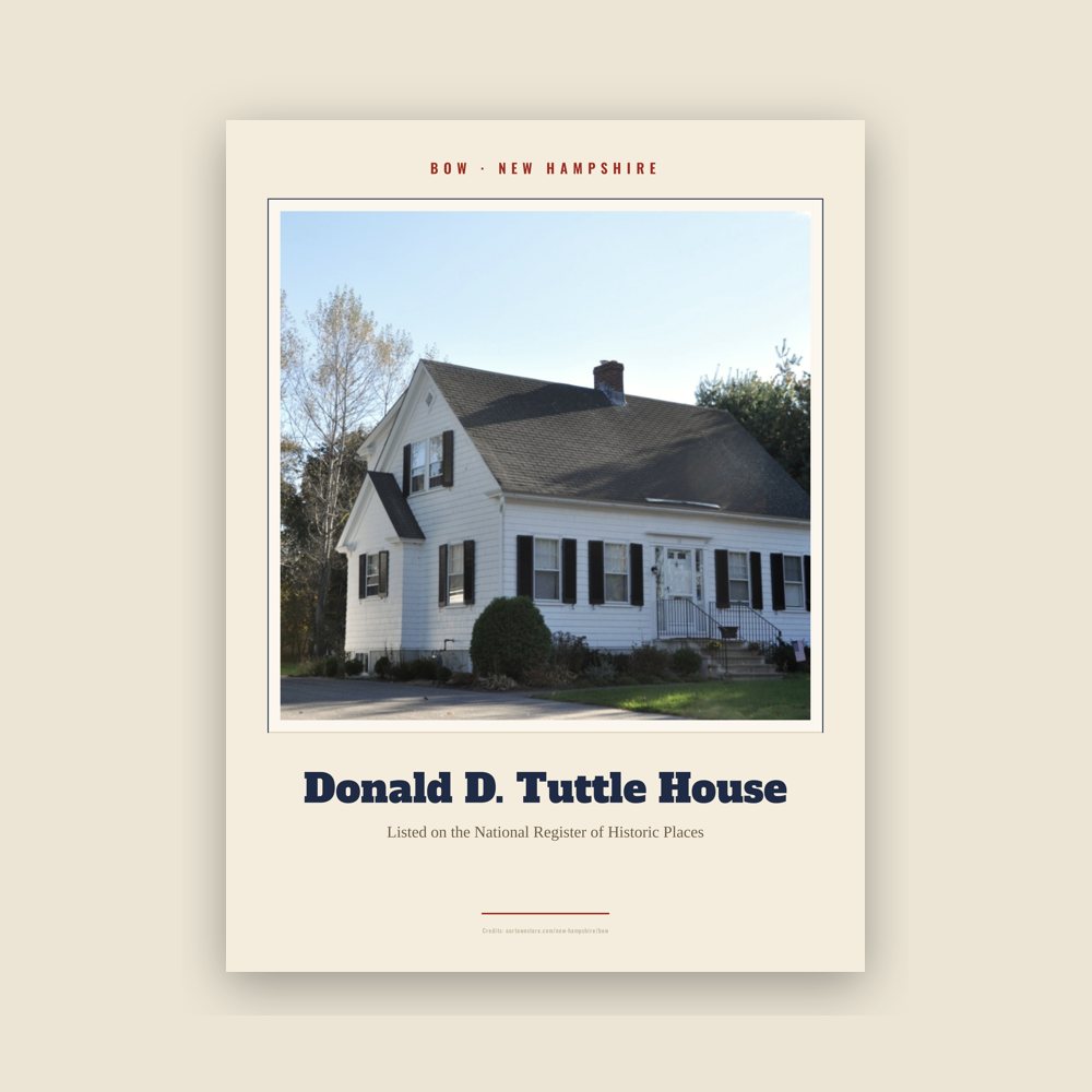 Bow Donald D. Tuttle House Landmark Print