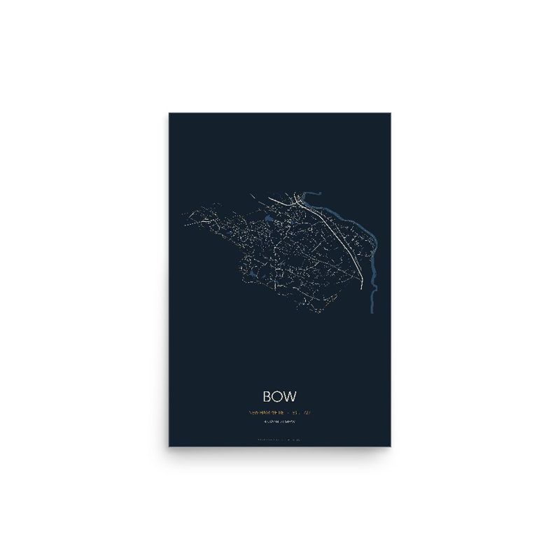 Bow Street Map Poster · Midnight