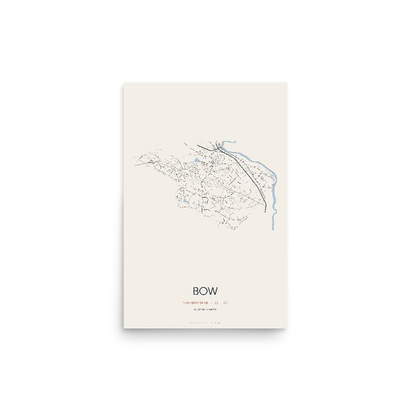 Bow Street Map Poster · Linen