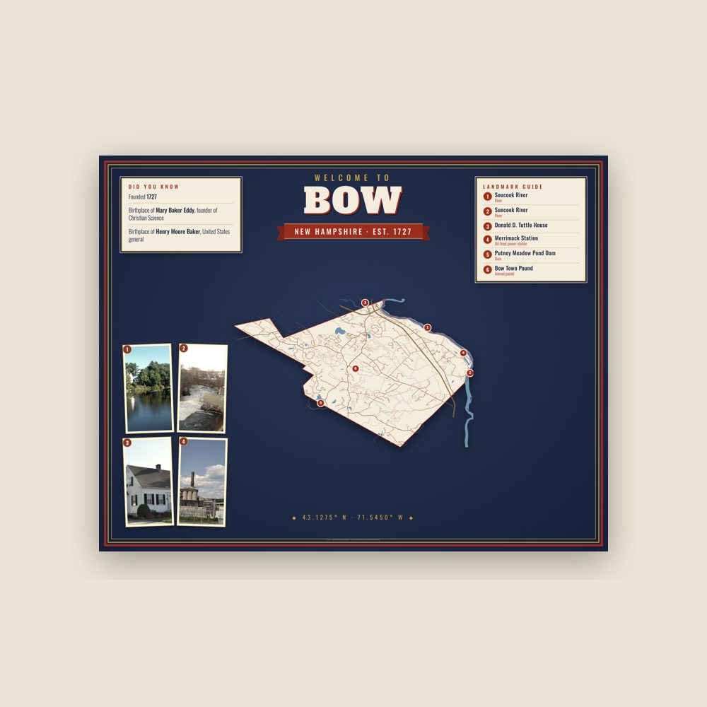 Bow Map Placemat