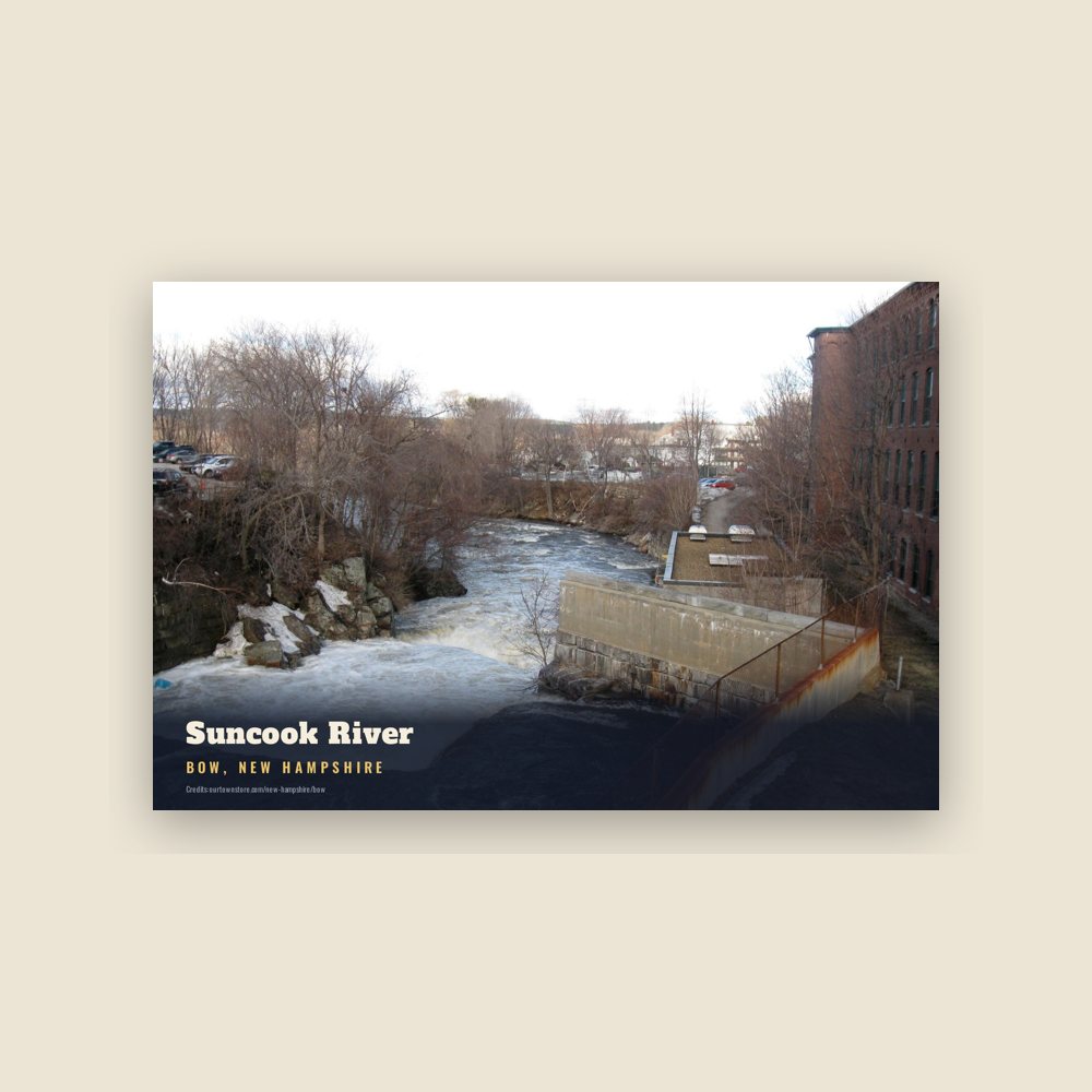 Bow Suncook River Postcard