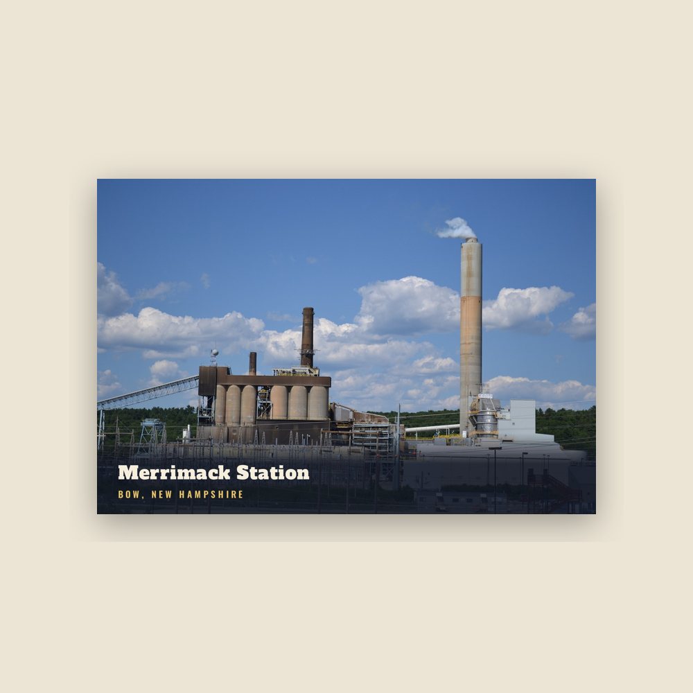 Bow Merrimack Station Postcard