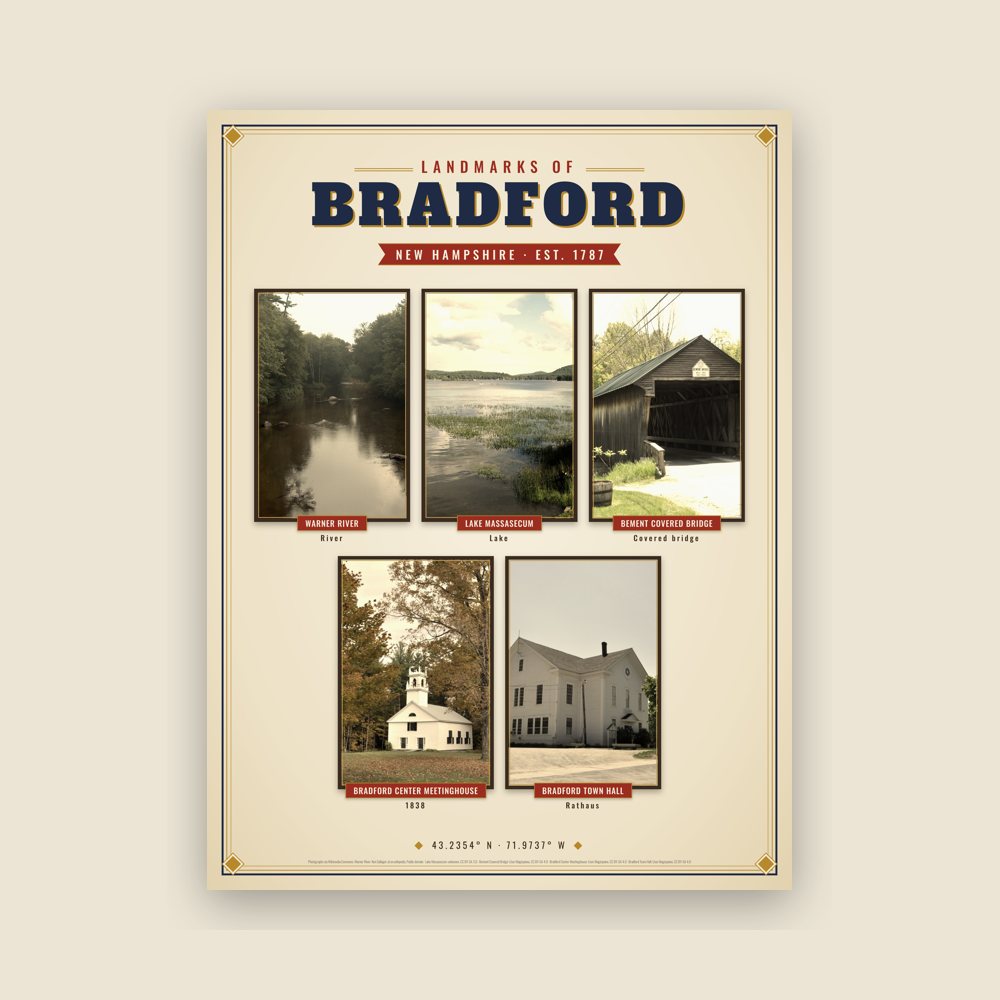 Bradford Landmarks Photo Poster