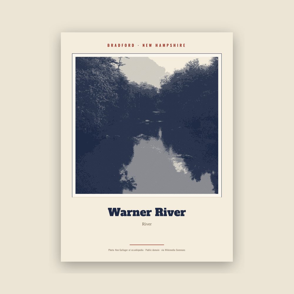 Bradford Warner River Landmark Print
