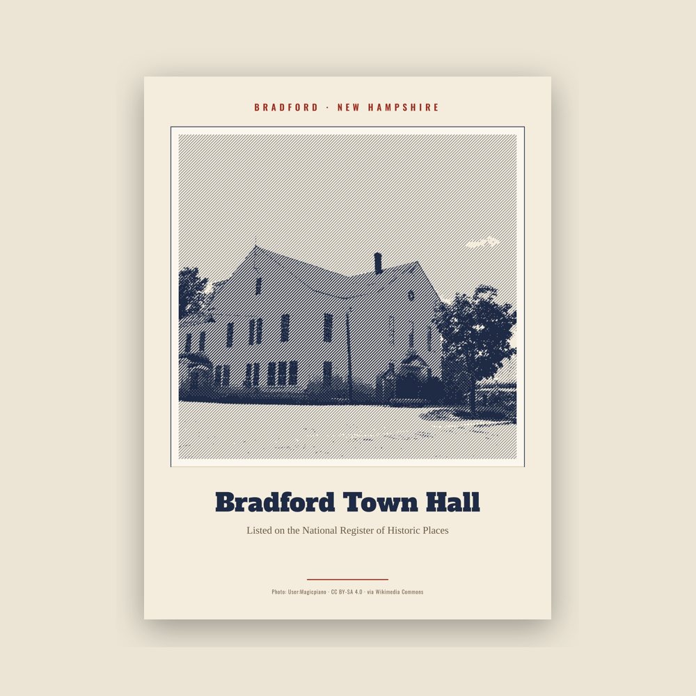 Bradford Bradford Town Hall Landmark Print