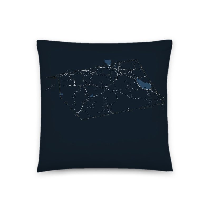 Bradford Map Throw Pillow
