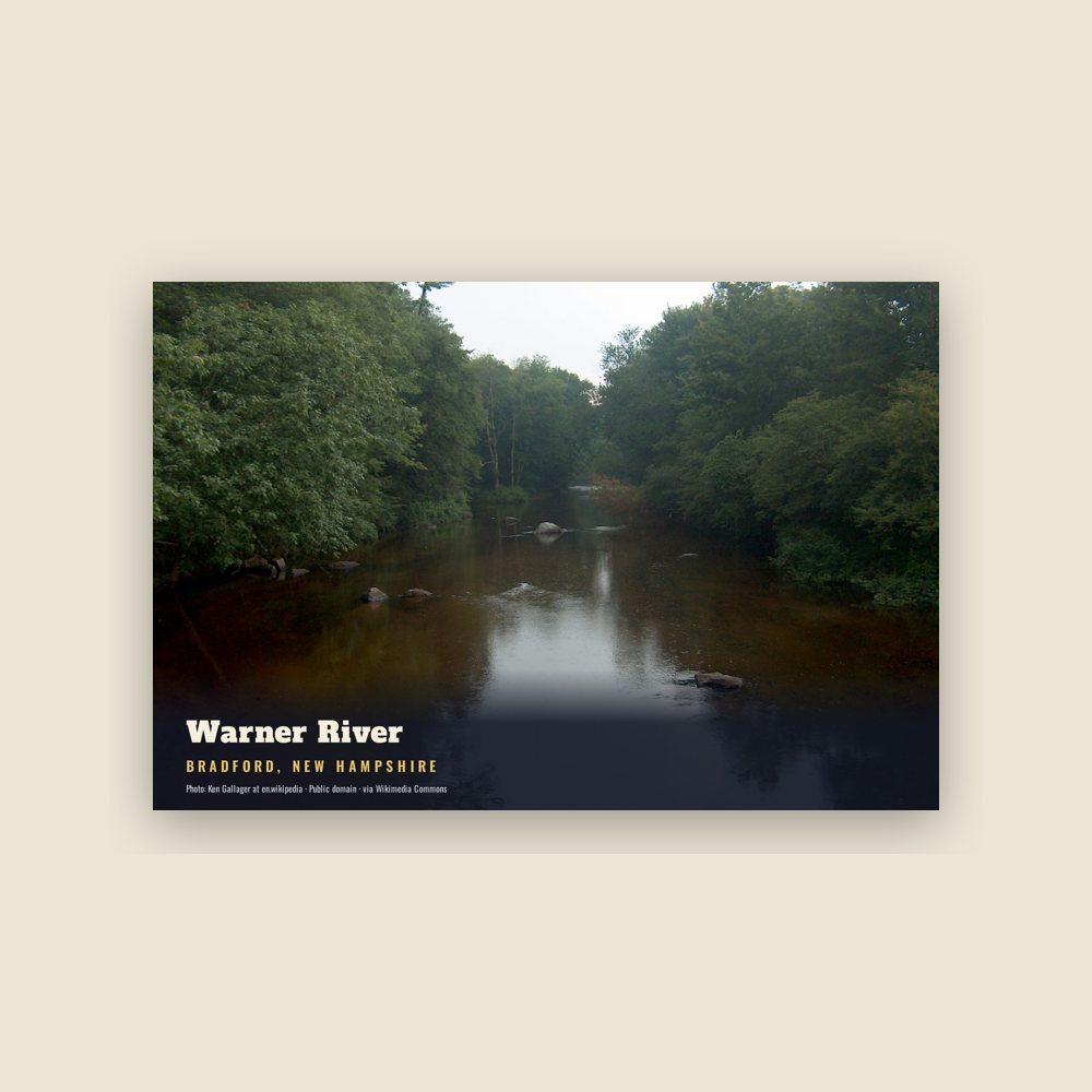 Bradford Warner River Postcard