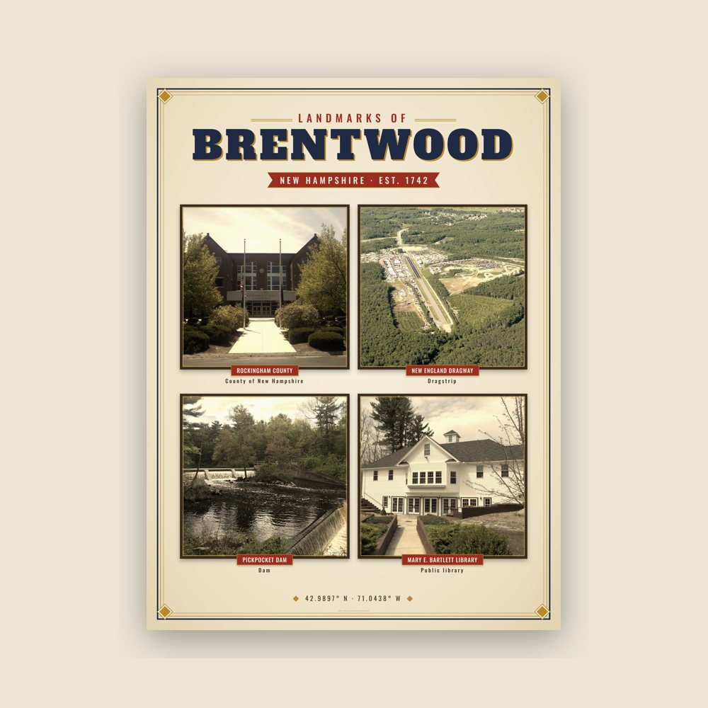 Brentwood Landmarks Photo Poster