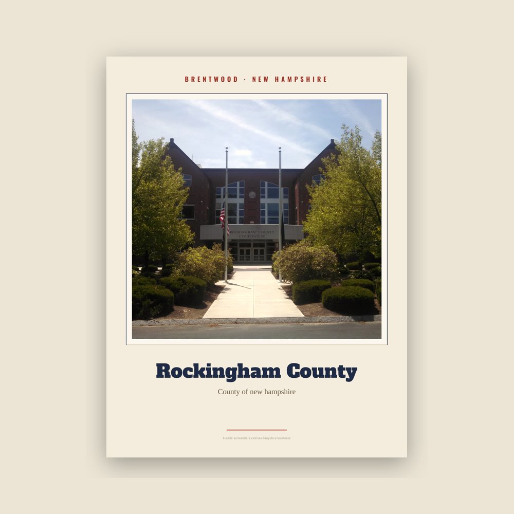 Brentwood Rockingham County Landmark Print