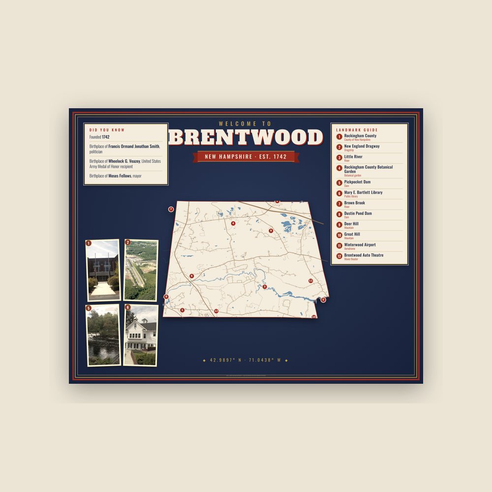 Brentwood Map Placemat