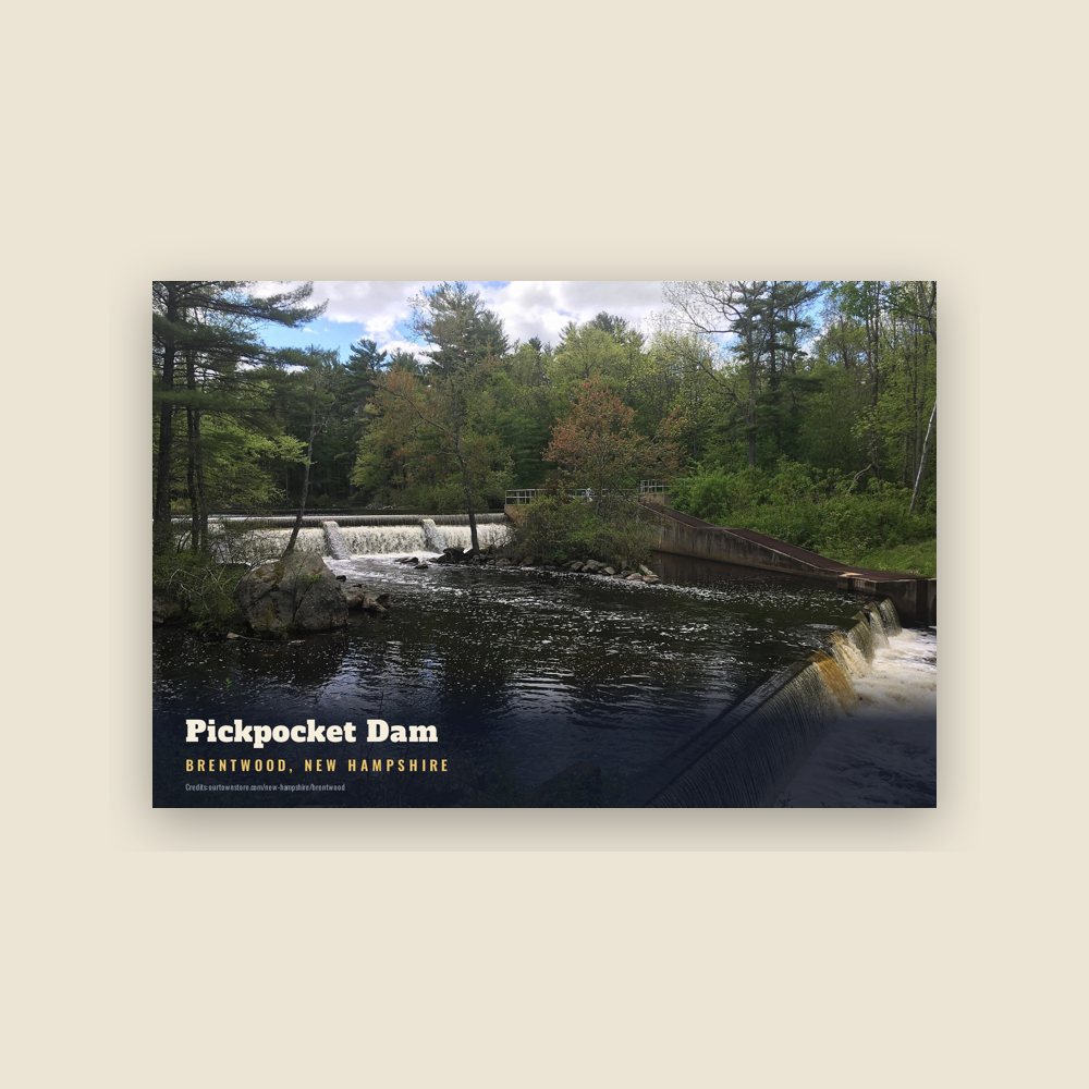 Brentwood Pickpocket Dam Postcard