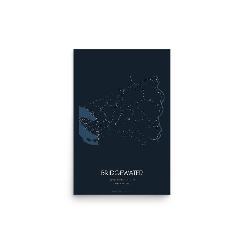 Bridgewater Street Map Poster · Midnight