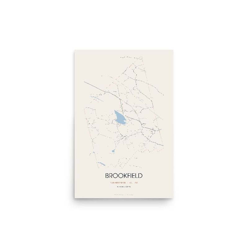 Brookfield Street Map Poster · Linen