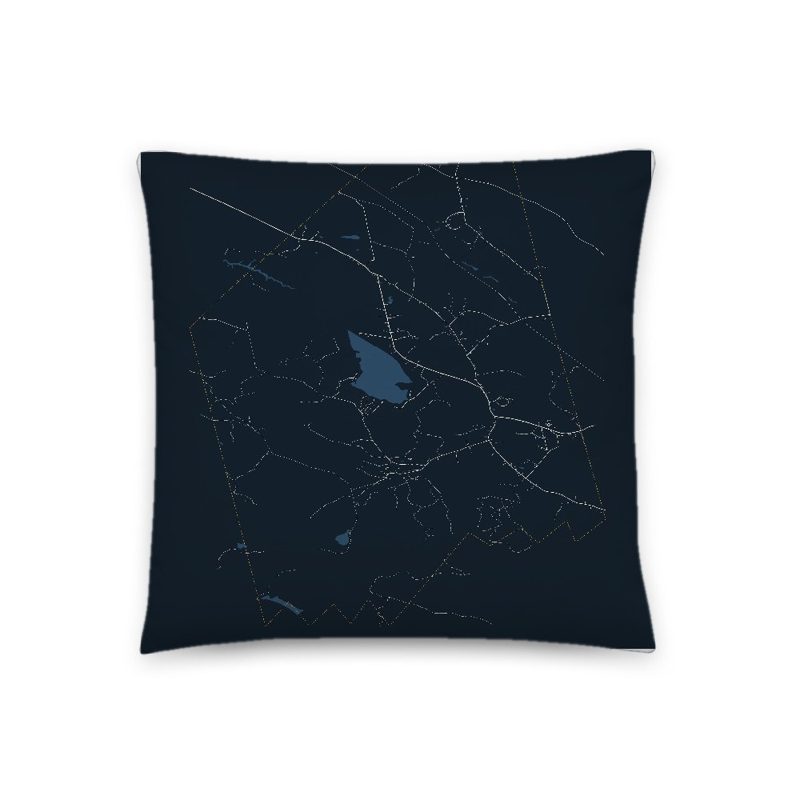 Brookfield Map Throw Pillow