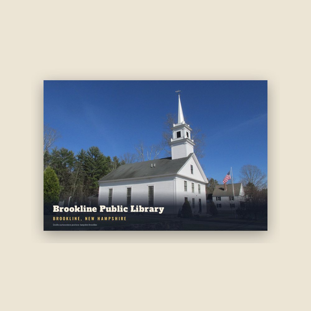 Brookline Brookline Public Library Postcard