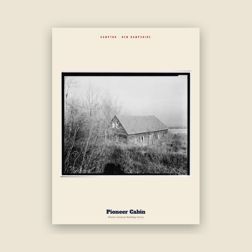 Campton Pioneer Cabin Archive Print