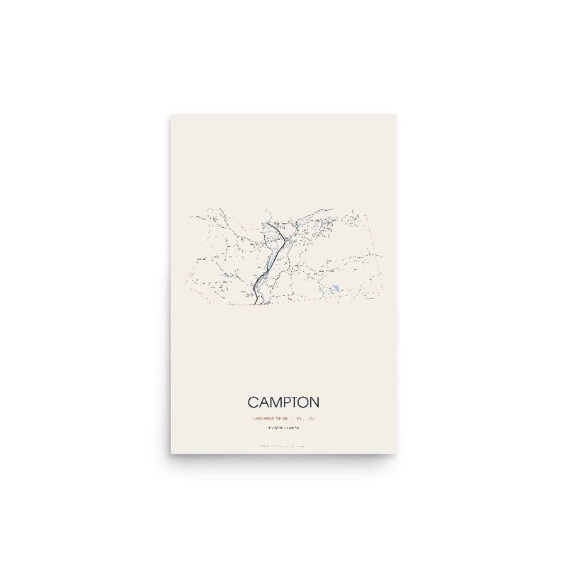 Campton Street Map Poster · Linen
