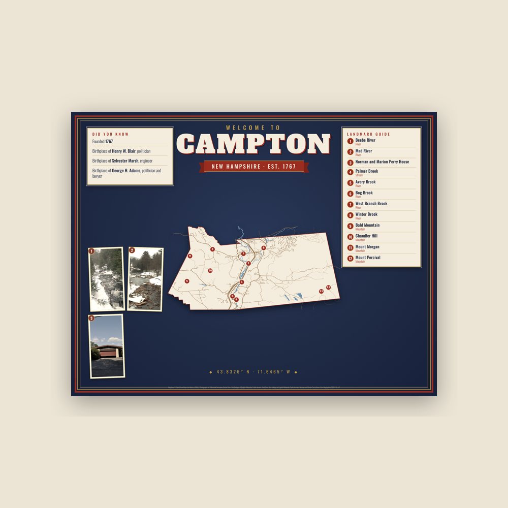 Campton Map Placemat
