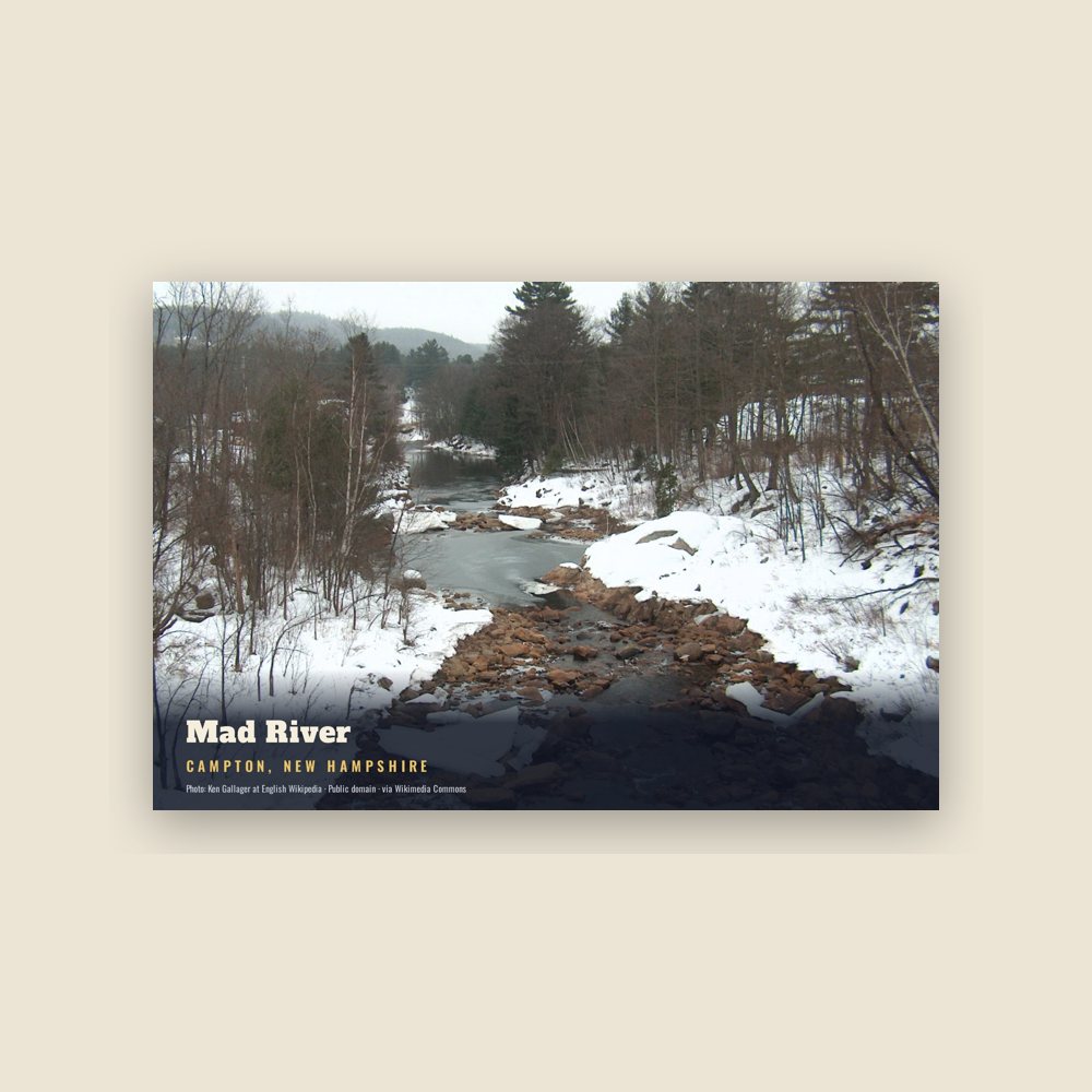 Campton Mad River Postcard