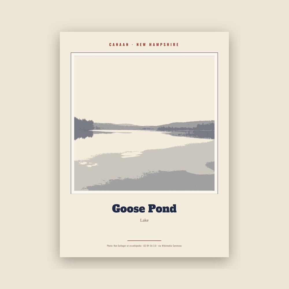 Canaan Goose Pond Landmark Print