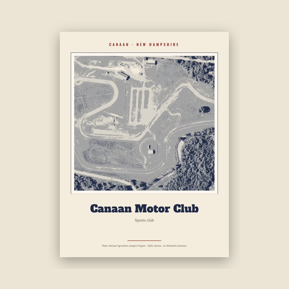 Canaan Canaan Motor Club Landmark Print