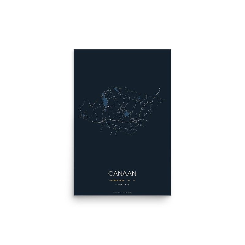 Canaan Street Map Poster · Midnight
