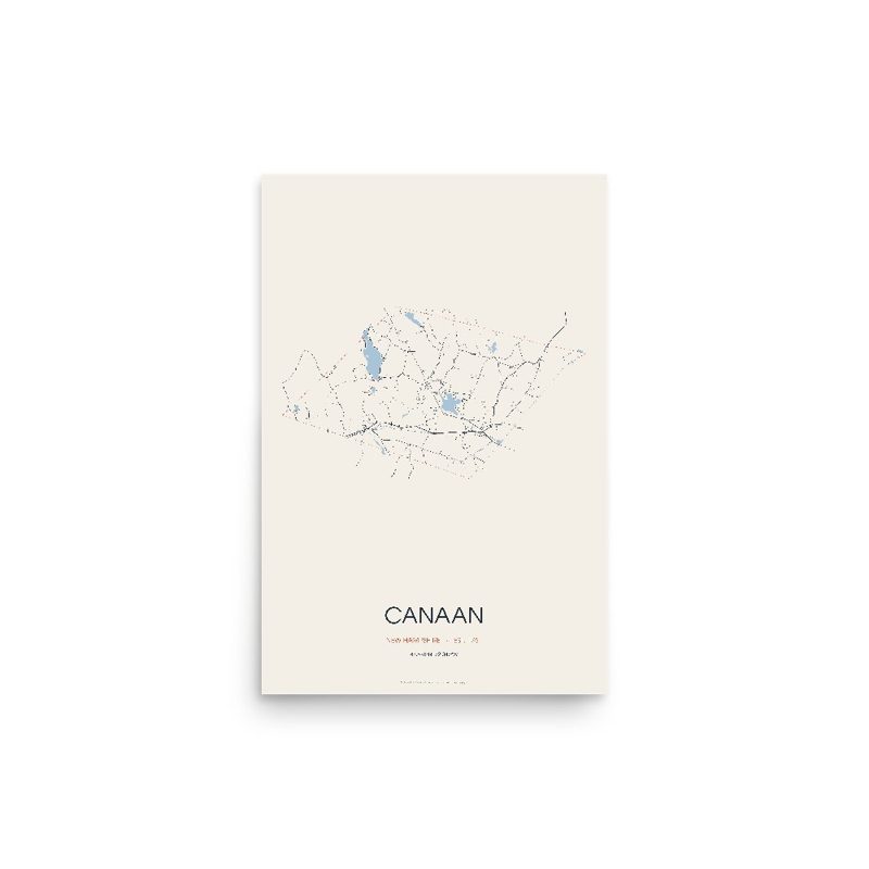 Canaan Street Map Poster · Linen