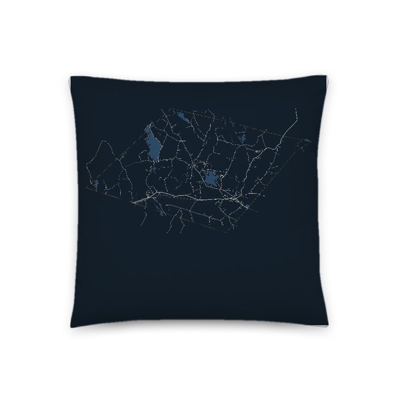 Canaan Map Throw Pillow