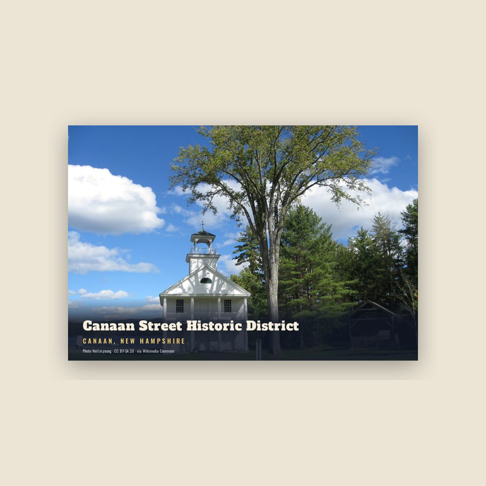 Canaan Canaan Street Historic District Postcard