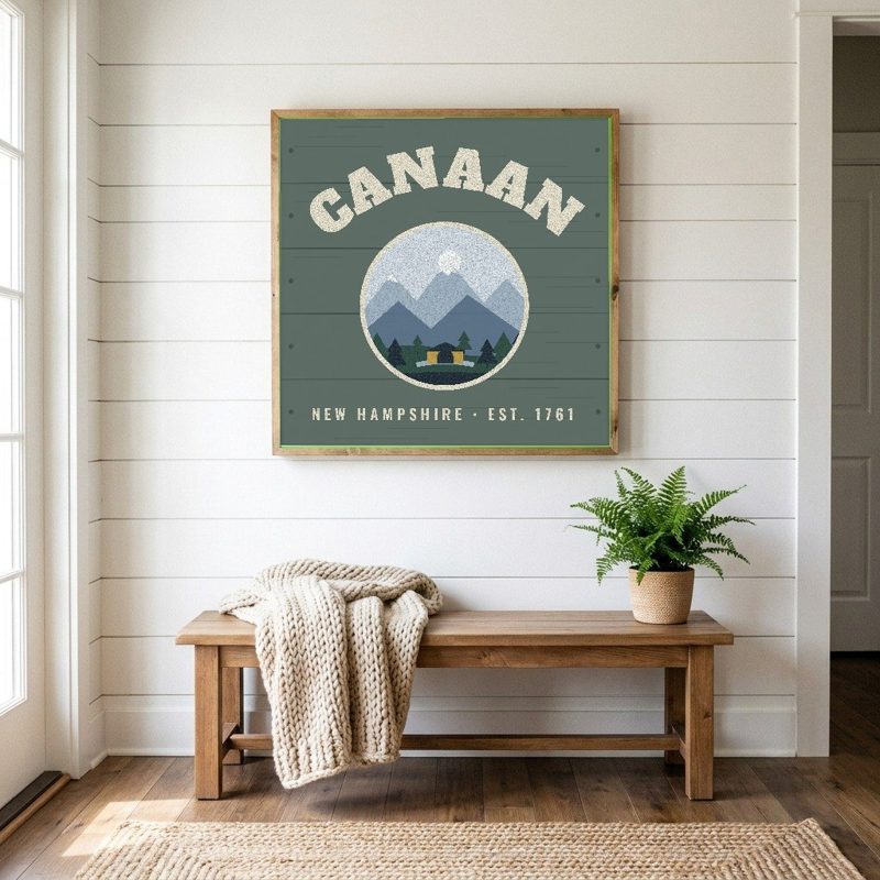 Canaan Hometown Wood Sign