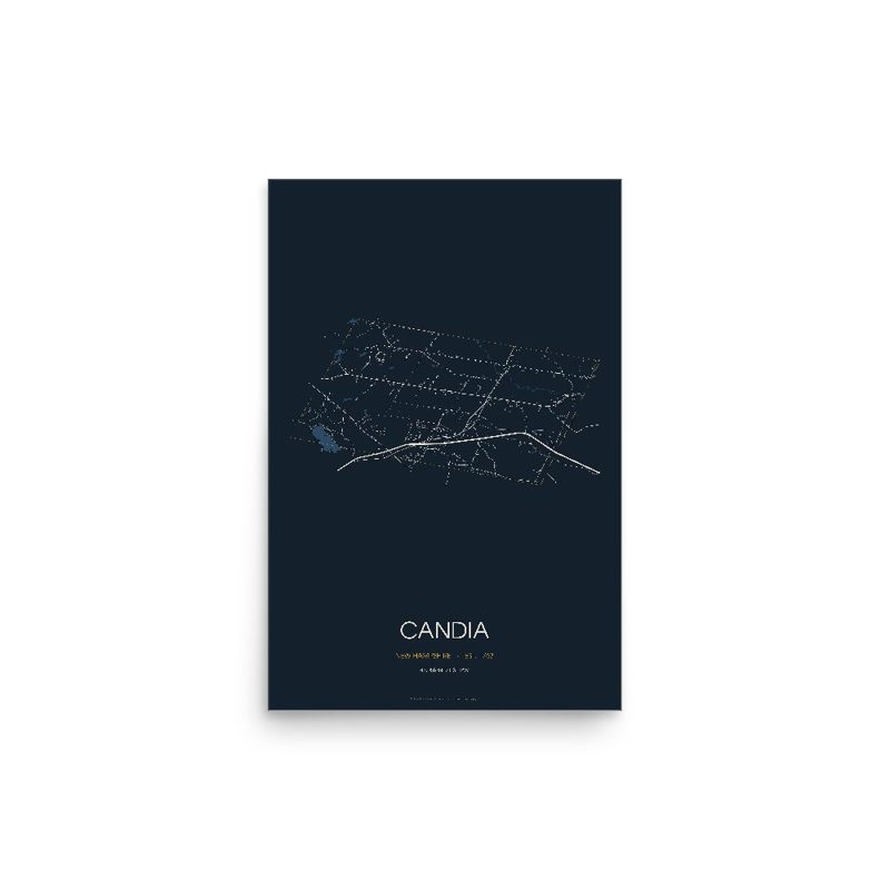 Candia Street Map Poster · Midnight