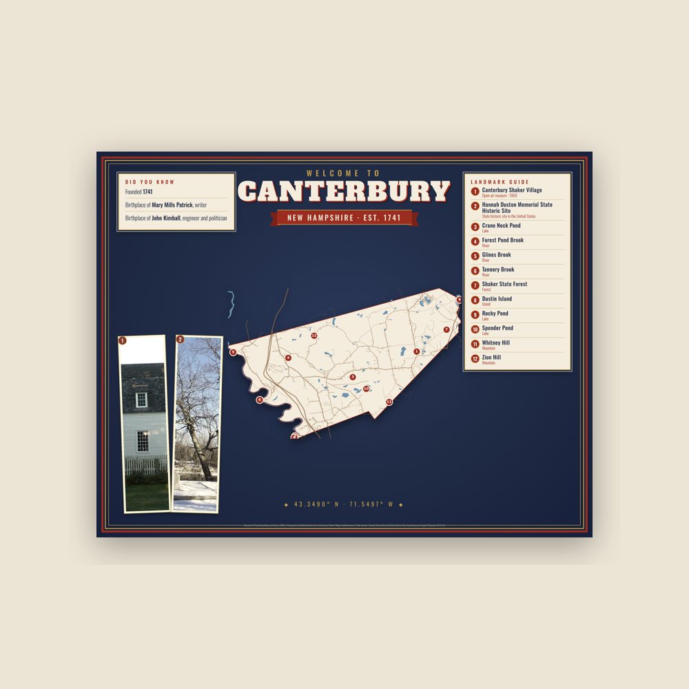 Canterbury Map Placemat