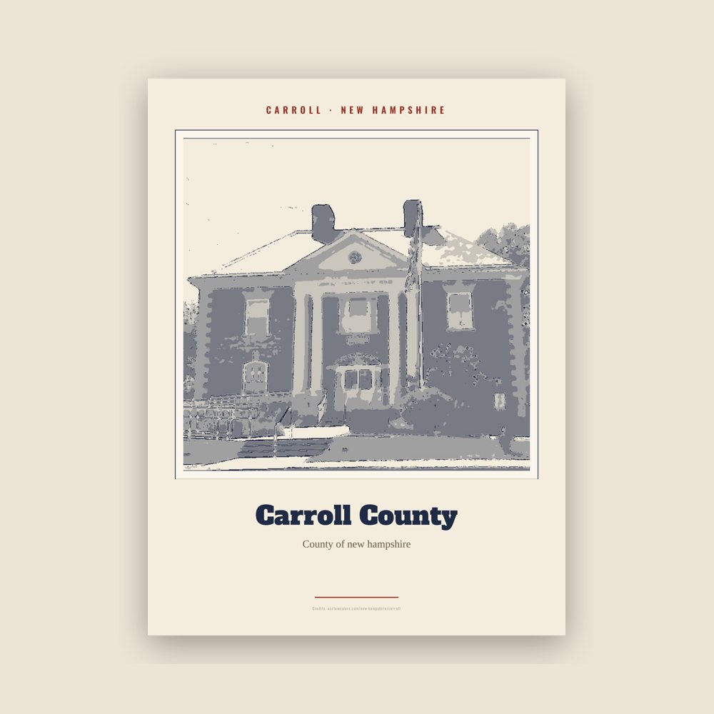 Carroll Carroll County Landmark Print