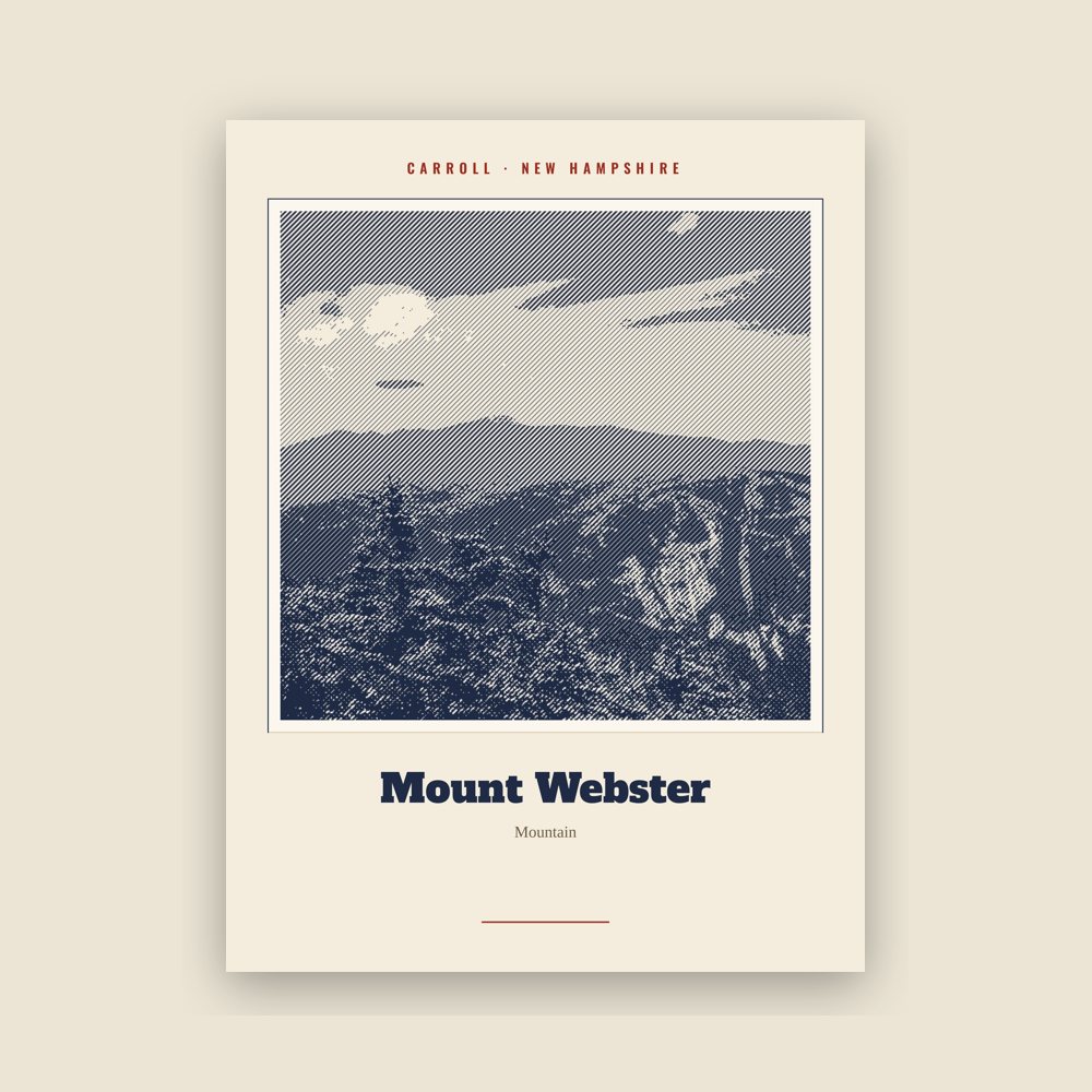 Carroll Mount Webster Landmark Print