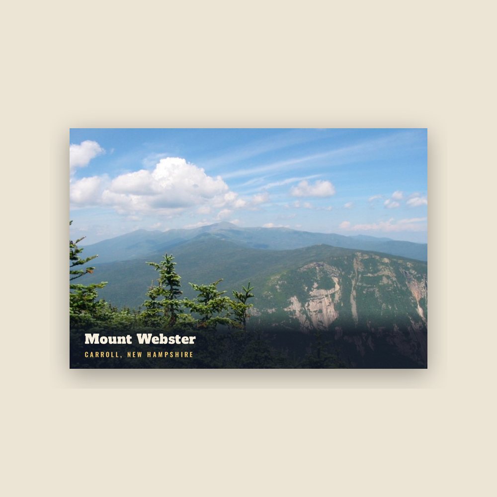 Carroll Mount Webster Postcard