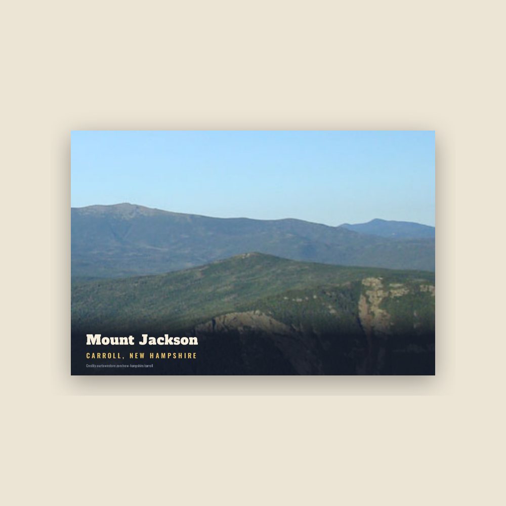 Carroll Mount Jackson Postcard
