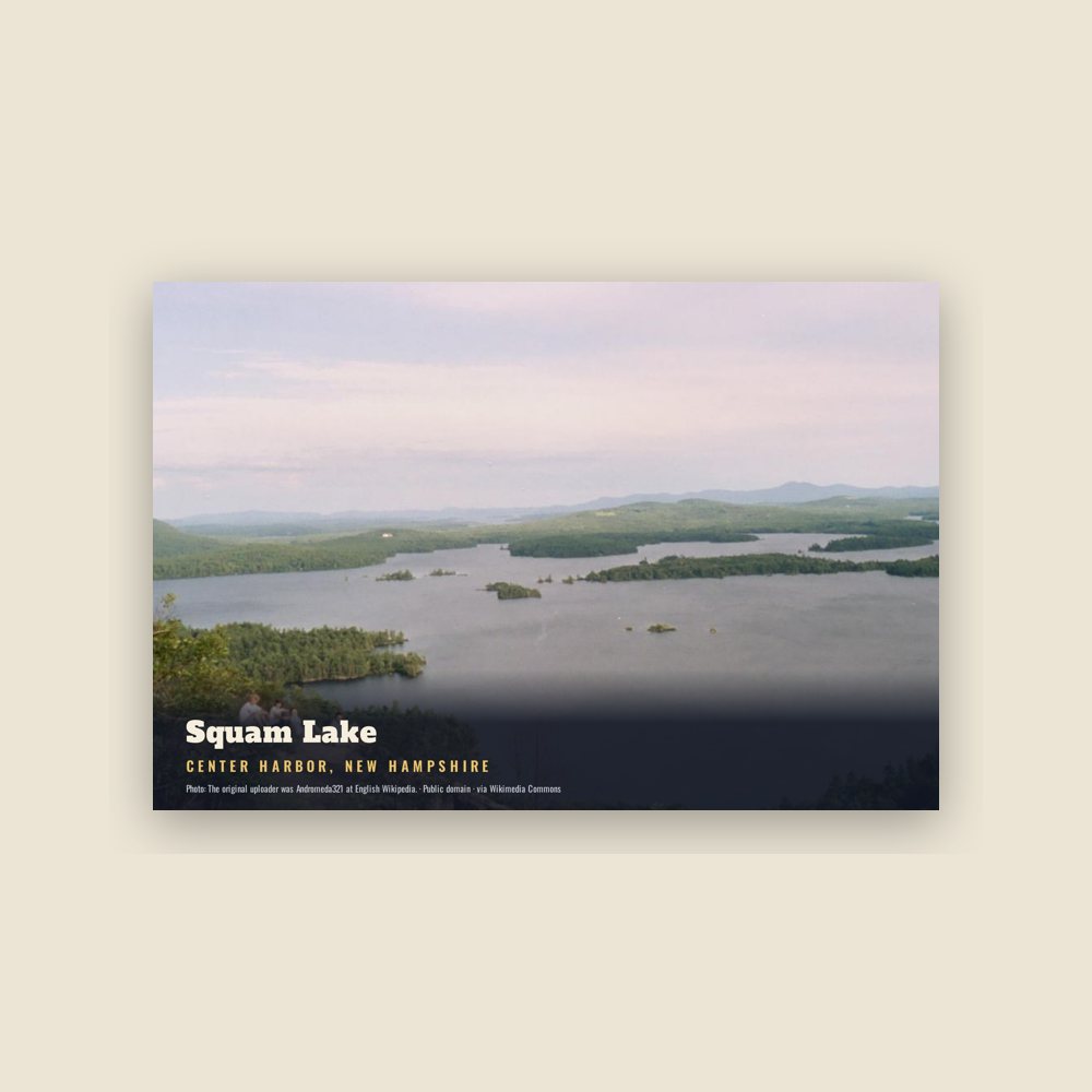 Center Harbor Squam Lake Postcard
