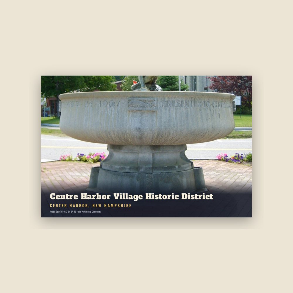 Center Harbor Centre Harbor Village Historic District Postcard