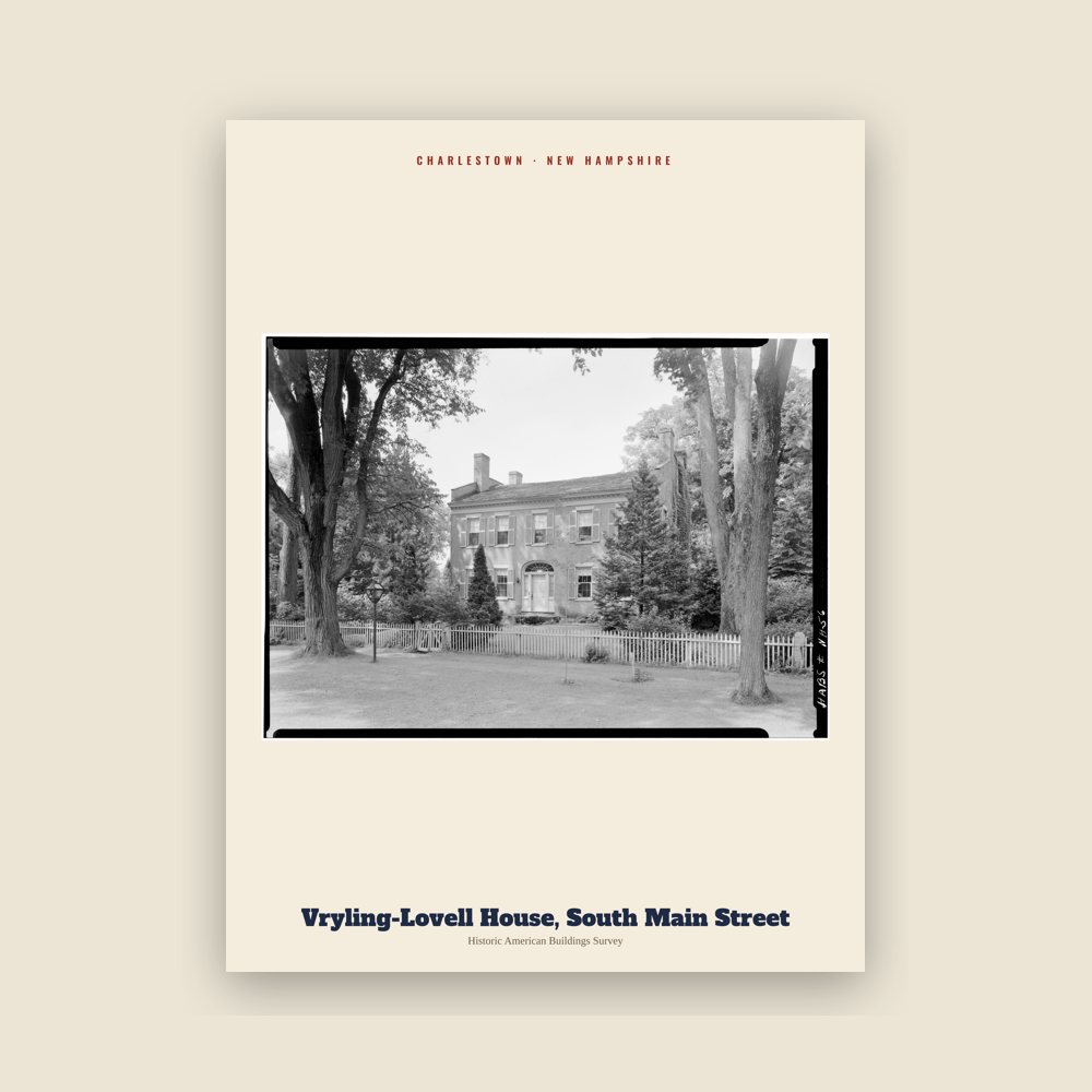 Charlestown Vryling-Lovell House, South Main Street Archive Print