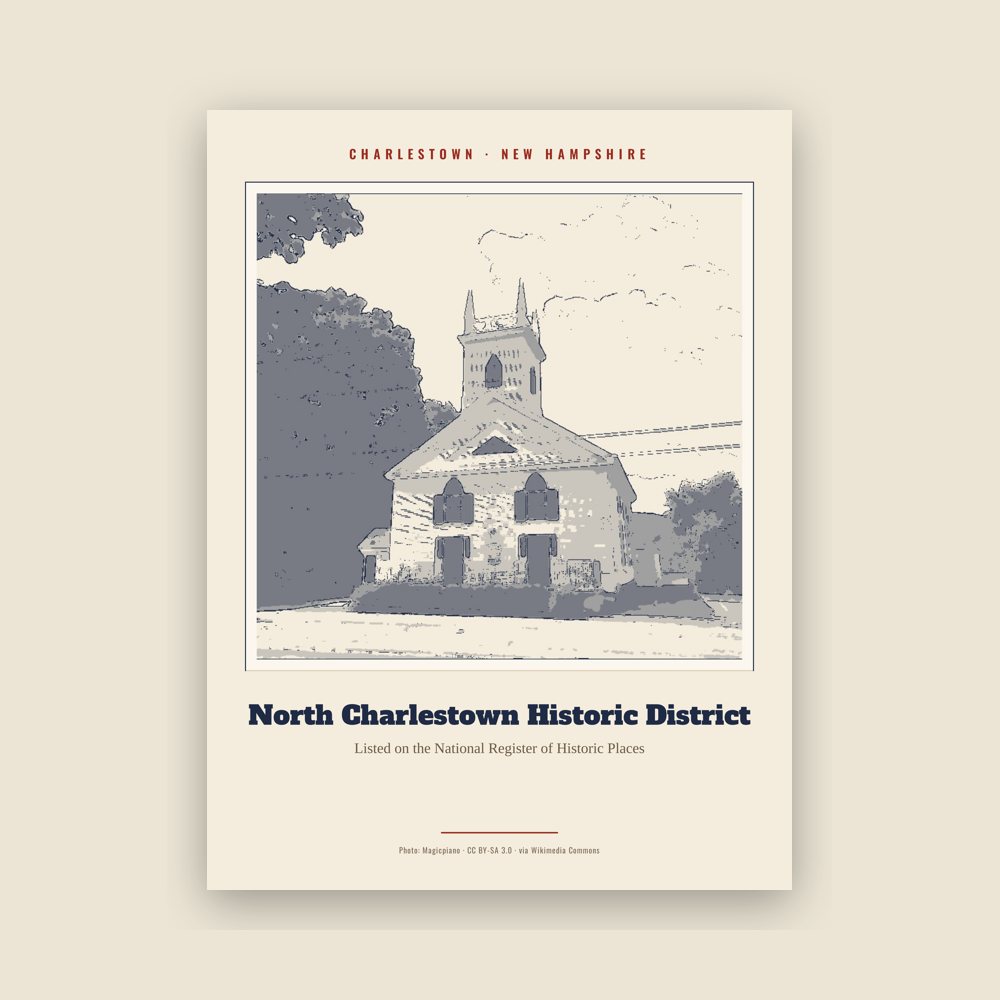 Charlestown North Charlestown Historic District Landmark Print