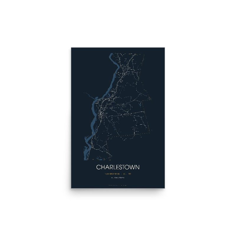 Charlestown Street Map Poster · Midnight