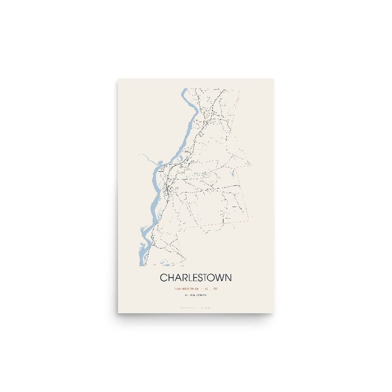 Charlestown Street Map Poster · Linen