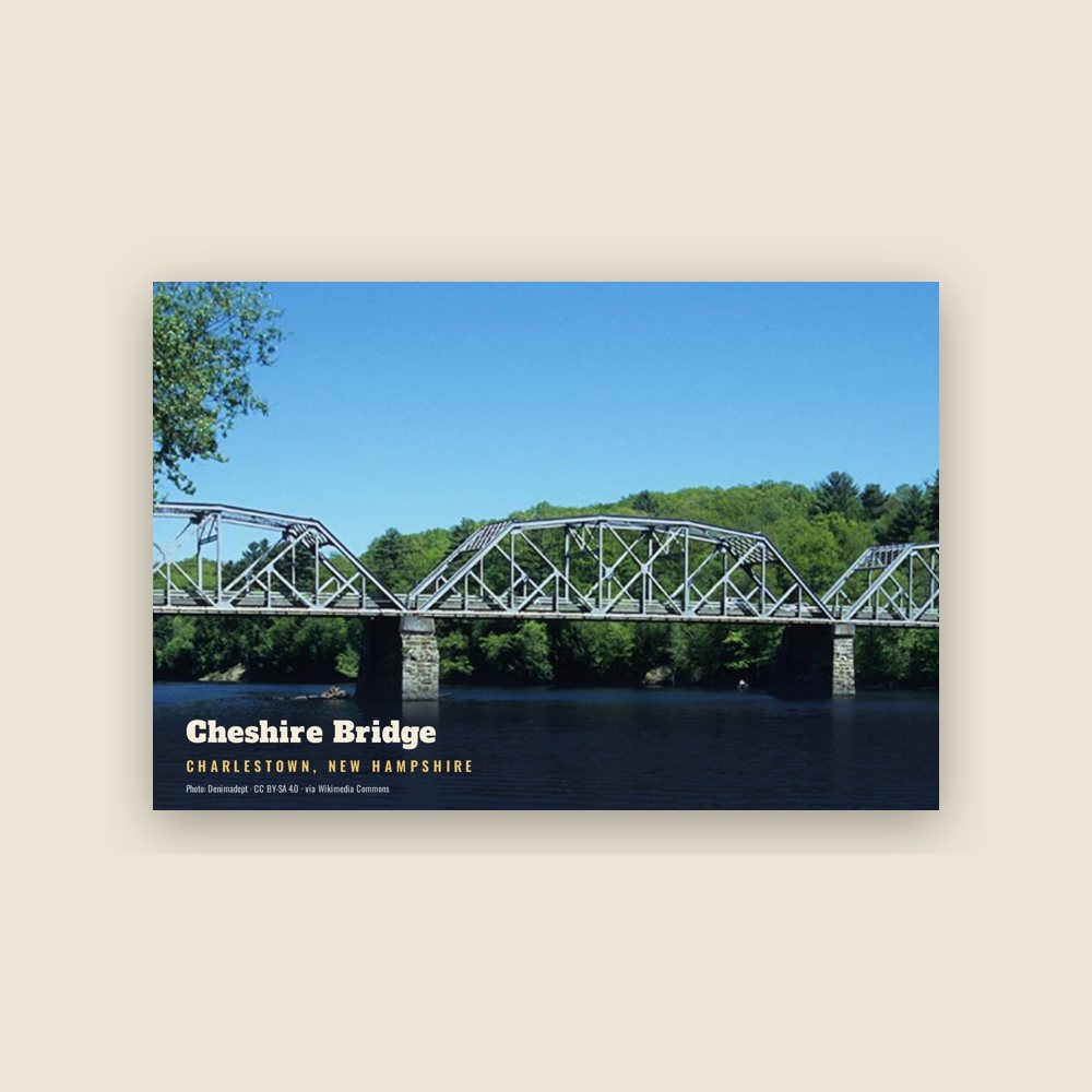 Charlestown Cheshire Bridge Postcard