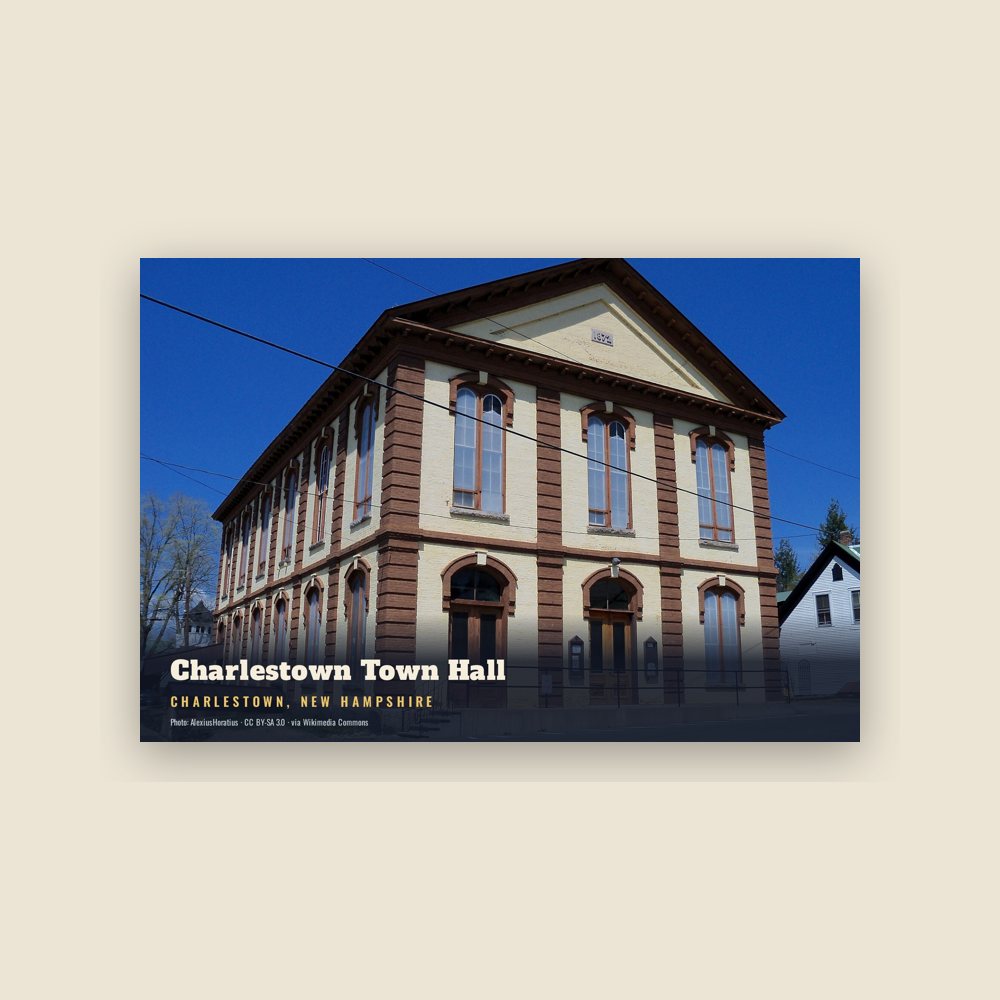 Charlestown Charlestown Town Hall Postcard