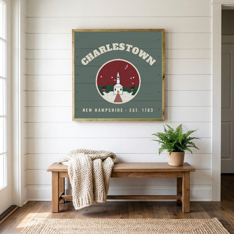 Charlestown Hometown Wood Sign