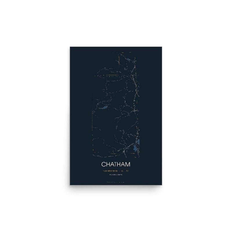 Chatham Street Map Poster · Midnight